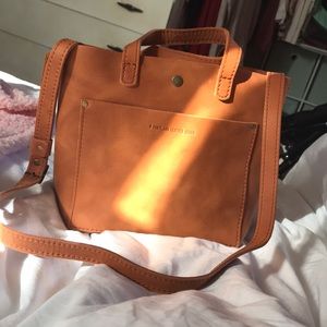 Portland Leather Goods mini crossbody tote UNICORN